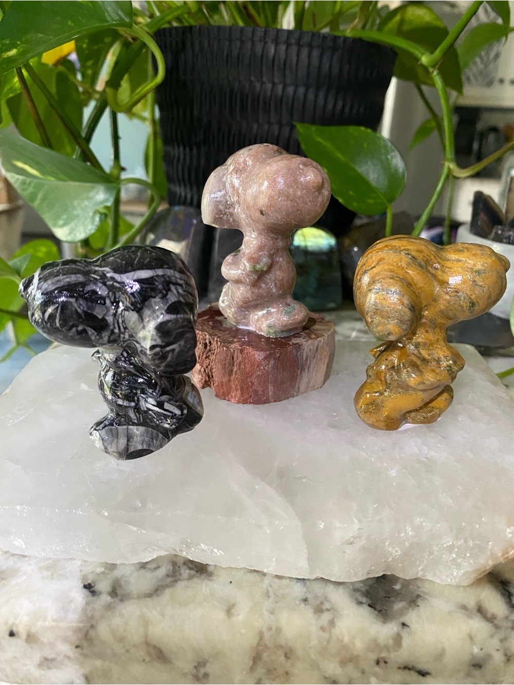 🐾✨ SNOOPY CRYSTAL FIGURINES — PEANUTS MEETS CRYSTALS! ✨🐾